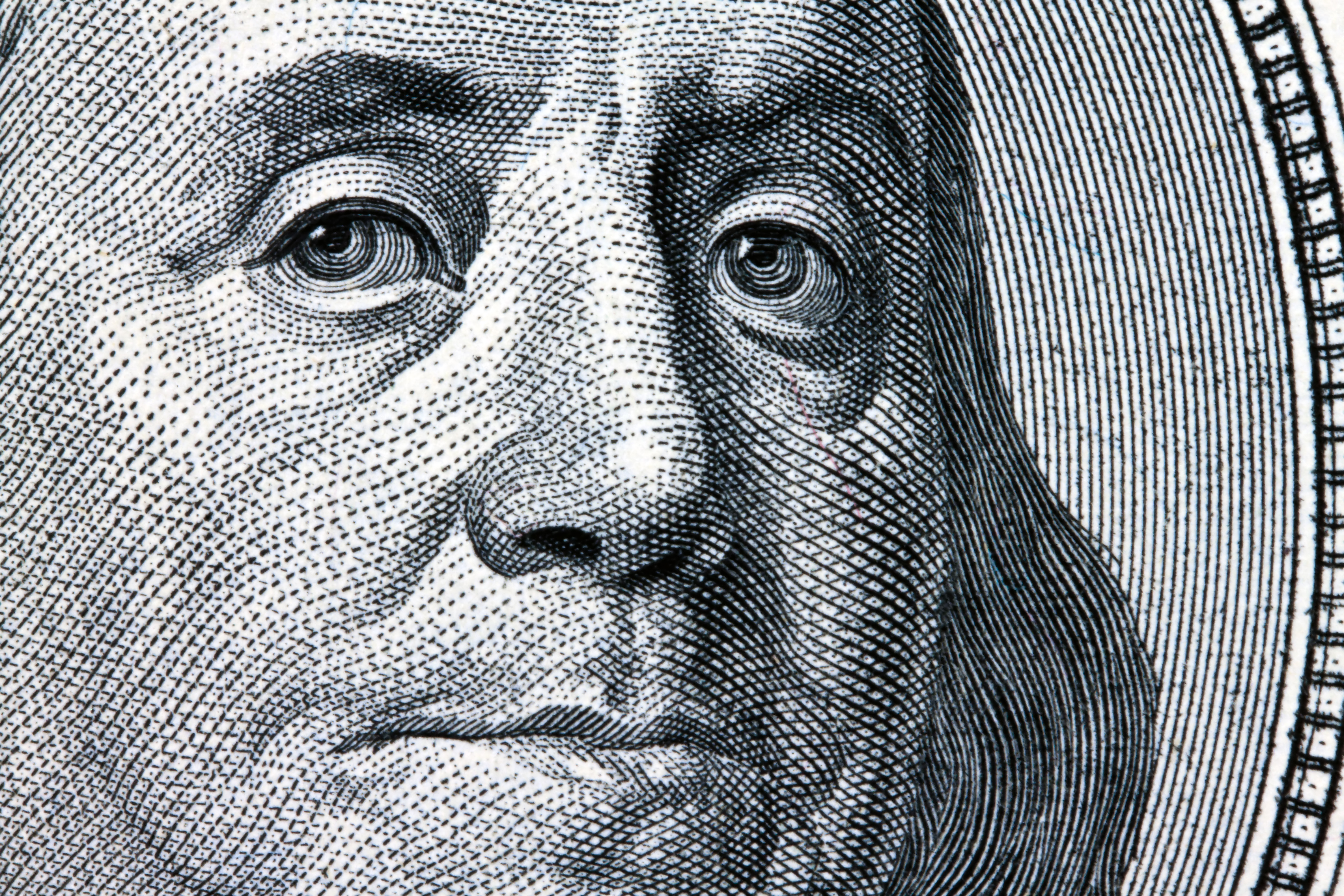 Washington on dollar note